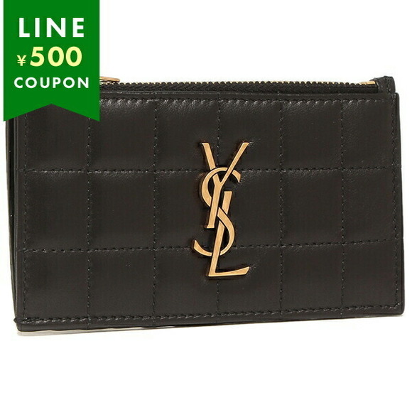 Saint Laurent Coin Case Black Cassandra Paris - Picture 1 of 9
